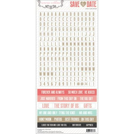 save the date stickers 6 x12 words walmart com