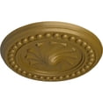 thumbnail image 3 of Ekena Millwork 15 3/4"OD x 2"P Foster Shell Ceiling Medallion (Fits Canopies up to 9 5/8"), Hand-Painted Gold, 3 of 6