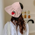thumbnail image 5 of Sombrero de 54-58cm con circunferencia ajustable, sombrero vacío de verano para mujer, sombrero plegable de ala grande, bonito parasol de fruta, sombrero protector solar, 5 of 5