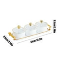 thumbnail image 3 of Hauiodp 3 Removable Small Bowls Condiment Trays, Porcelain Condiment Jar Spice Container with Lids, Spoon and Tray, Spice Box Seasoning Jar for Your Home, Kitchen, Counter, 3 of 6