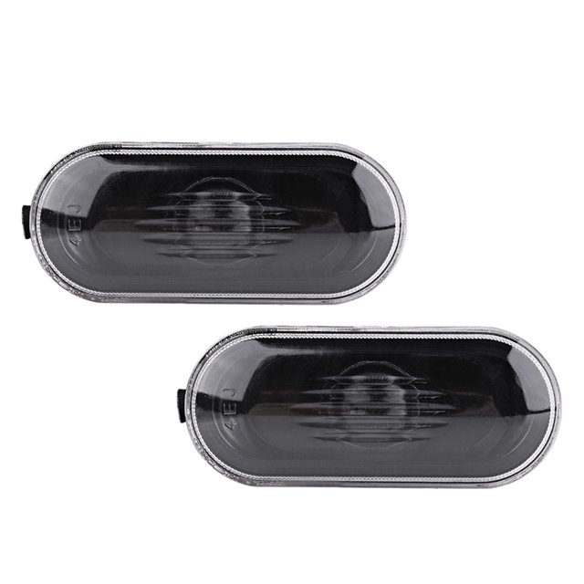 1 par de cubiertas de carcasa de luz de marcador lateral para Golf Jetta Bora MK4 Passat B5 B5.5 lente negra Jadeshay A