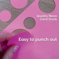 thumbnail image 3 of FreshCut Crafts Punch Out Paper Cutouts, Basic Shapes 1 Neon Colors, 676 Pieces, 3 of 5