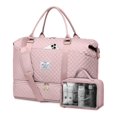 thumbnail image 1 of Bolsa de fin de semana FIUAIE para mujer con compartimento para zapatos, color rosa, 1 of 7
