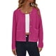 thumbnail image 1 of Suéter PRETTYGARDEN Cardigan de Punto con Botones Rojo Rosado Talla L, 1 of 8