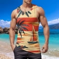 thumbnail image 2 of Gibobby Men's Cotton A-Shirt White Tank Top Undershirts Tank Tops Men Tank Tops Men Muscle(XXL,Orange), 2 of 5