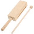 thumbnail image 1 of 1 Set Wood Rhythm Instrument Musical Wood Block Percussion Instrument with Mallet, 1 of 8