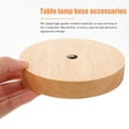 thumbnail image 5 of BRIGHTFUFU 2Pcs Wood Base for Lamp Solid Brown Lighting Support for Office Table Decoration, 5 of 5