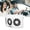 White, variant on YAHHU Car Exhaust Fan Solar Powered 3 Fans Ventilation Cooling Odor and Humidity Removal Auto Ventilator Black 9.45 in / 24 cm