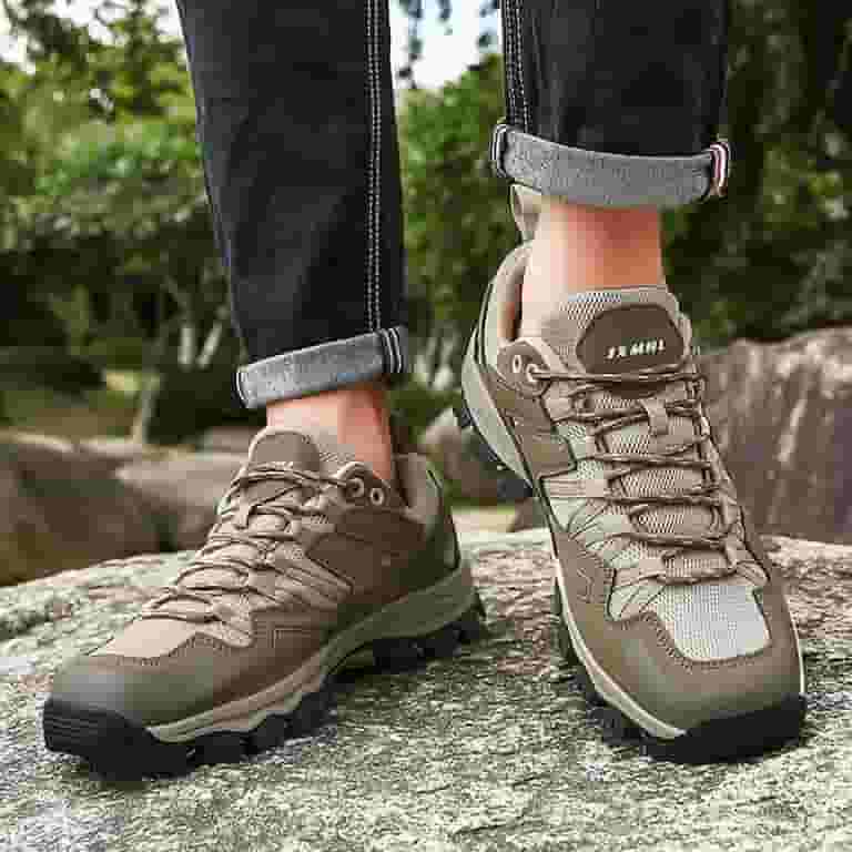 Men's Hiking Shoes Low-Top Walking Sneakers for Women Outdoor