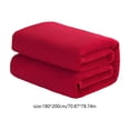 thumbnail image 3 of Dtchengua Luxury Flannel Throw Blanket - Ultra Plush, Solid Color Design for Bedroom, Living Room and Cozy Gift(King Size，Red), 3 of 6