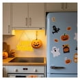 thumbnail image 2 of Letrero de neón"Happy Halloween"murciélagos, telarañas, calavera, luz LED regulable, decoración pared para fiesta del Día las Reliquias 15.35×12.4in, 2 of 8