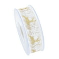 thumbnail image 1 of Christmas Ribbon DIY Crafts Cute Multipurpose Gift Ribbon 20m Christmas Pattern White, 1 of 9