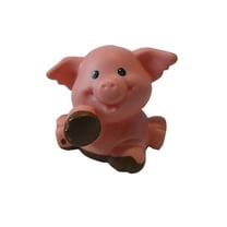 Fisher Price Little People Animal Farm Barn Zoo Nativity Replacement Dark Brown Muddy Paws Pig One Splatter Spot OOP 2001
