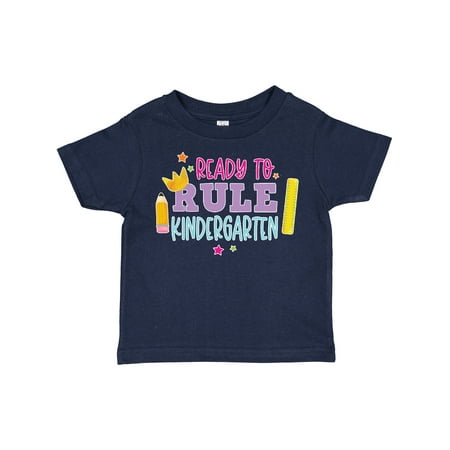 

Inktastic Ready to Rule Kindergarten Back to School Gift Toddler Toddler Girl T-Shirt