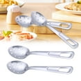 thumbnail image 2 of AKEGAMN Cuillère en Acier Inoxydable Cuillère de Service Commune Cuillère à Soupe Passoire Cuillère à Sauté Prolongée Non Trou Long Trou Rond Ustensiles de Cuisine, 2 of 7
