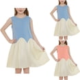 thumbnail image 1 of Tranfacy Robes pour Petite Fille, Robe d'Été pour Filles, Robe pour Enfants 18 m-7 A, Robe d'Été Sans Manches à Col Rond, Robe de Princesse Élégante, 1 of 7