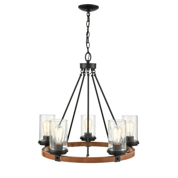 3825-MB/WG Millennium Lighting Taos - 5 Light Chandelier-24.5 Inch Tall and 26 Inch Wide
