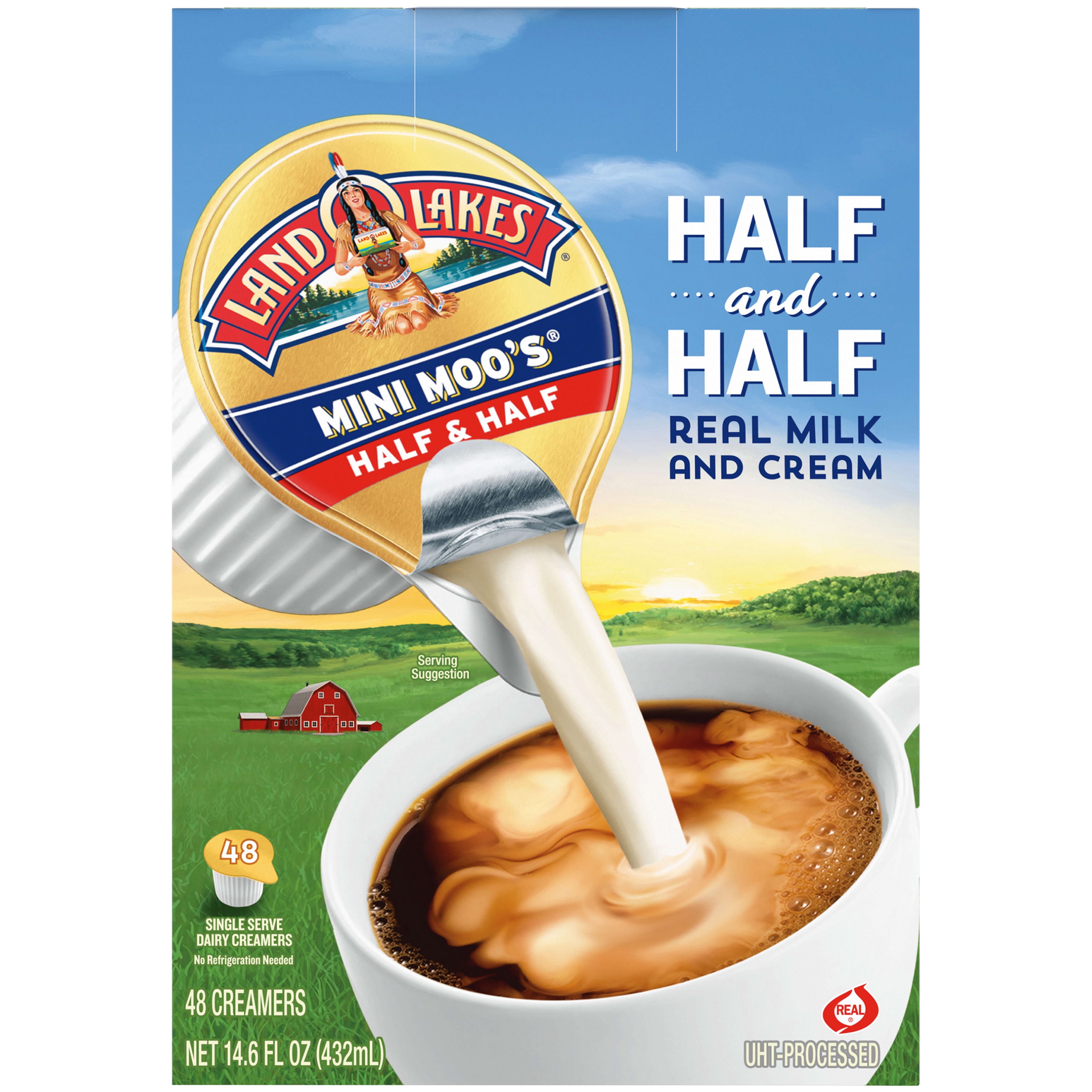 Land O Lakes Mini Moo’s Half & Half Creamer Singles, 48 Count