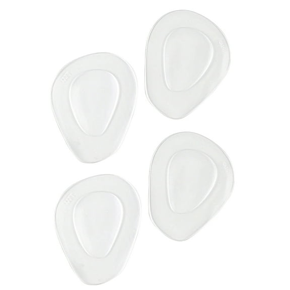 JMXIANG 2 Pairs of Thicken Transparent Forefoot Pad Silica Gel Half Yard Pad High-heeled Shoes Insoles Non-slip Cushion for Women (As Shown)