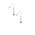 thumbnail image 3 of Delight Jewelry Silvertone Mini Paw with Red Crystal Silver tone Infinity French Earrings, 3 of 4
