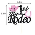 thumbnail image 2 of Cake Topper YUINYO, tema de vaquero para el primer cumpleaños de My 1st Rodeo, 2 of 7