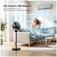 thumbnail image 3 of Ktaxon 40inch Standing Fan for Bedroom, 120°+90°Omni-directional Oscillating Fan, 3-in-1 Pedestal & Tabletop Fan with 3 Speeds, 12H Timer, Remote and Adjustable Height, Air Circulator Fan, Black, 3 of 9