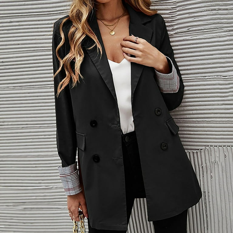 Ladies black cheap blazer dress