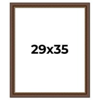 29x35 Copper and Brown Real Wood Picture Frame Width 2 inches | Interior Frame Depth 0.5 inches |