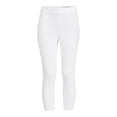 thumbnail image 4 of Time and Tru Women's High Rise Pull On Capri Jeggings, 23" Inseam, 4 of 5