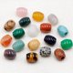 thumbnail image 3 of Granjero Gordo 10 cuentas redondas de gran agujero de piedra natural texturizada amarilla, diámetro 16 × 18 mm, accesorios de joyería de piedra natural de 5 mm, 3 of 5