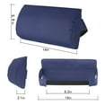 thumbnail image 3 of Beach Chair Pillow Recliners Replacement Padded Headrest Pillow with Elastic Strap Chaise Pillows Comfortable Outdoor Quick Drying Washable Spa Pillow for Outdoor Patio Garden, 3 of 7