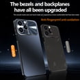 thumbnail image 6 of Ultra Thin Case Compatible with iPhone 13 Pro Max, Minimalist Matte Back Cover with Full Camera Protection, Luxury Anti-Scratch Shockproof Slim Shell For iPhone 13 Pro Max, Black, 6 of 11