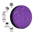 thumbnail image 4 of Fuzoiu Glitter Purple Print Universal Spare Tire Cover with Buckle Strap, Waterproof Wheel Covers for Jeep, Trailer, RV, Truck and All Car-14 inch, 4 of 6