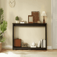 thumbnail image 4 of Barara King Console Table, Entryway Table, Display Shelf,70.1" Narrow Wooden Console Sofa Table for Entranceways, Corridors, and Front Door, Black, 4 of 10