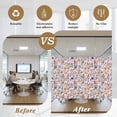 thumbnail image 6 of Watercolor Floral Window Privacy Film, Spring Flowers Plants Modern Rustic Static Cling UV Sun Blocking Tint Film Heat Control Windows Films for Bedroom Bathroom, Window Stickers 23.6"x59", 6 of 8