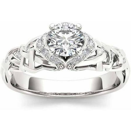 Imperial 1/2 Carat T.W. Diamond Classic 14kt White Gold Engagement Ring