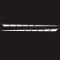thumbnail image 1 of 2pcs Car Side Stripe Removable Long-term Durability Eco-friendly Car Graphics Decal Side Vinyl Sticker For Truck, 1 of 5