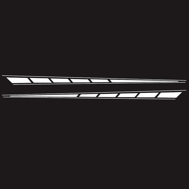 2pcs Car Side Stripe Removable Long-term Durability Eco-friendly Car Graphics Decal Side Vinyl Sticker For Truck