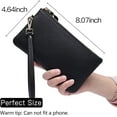 thumbnail image 3 of CAILDANL Women's Wristlet Clutch Slim Leather Wallet RFID Blocking Handbag, 3 of 6