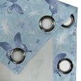 thumbnail image 3 of Ambesonne Butterfly Grommet Curtain Single Panel, Blue Dragonflies, 50"x60", Blue Pale Blue White, 3 of 5