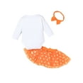 thumbnail image 2 of Qiylii Baby Girls Clothes Set,Long Sleeve Letter Romper+Tutu Skirt+Headdress, 2 of 7