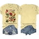 thumbnail image 4 of Blusas de Verano de las Mujeres Flor Impresa Cuello Redondo Manga Corta Superior, Verano Superior de las Mujeres, 4 of 4