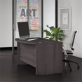 thumbnail image 2 of Studio C 60W x 36D Bow Front Desk in Storm Gray - Engineered Wood, 2 of 9