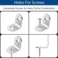 thumbnail image 4 of 50 Pcs Fixing Brackets, Stainless Steel Angle Square 90 Degrees At Right Angles - Wooden Chair Furniture, 4 of 5