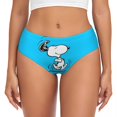 thumbnail image 1 of Braguitas personalizadas para mujer con diseño de paisaje de Van Gogh, Snoopy y Charlie Brown, ropa interior elástica para mujer, calzoncillos de Peanuts, 1 of 5