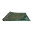 thumbnail image 2 of Ahgly Company Indoor Rectangle Persian Turquoise Blue Traditional Area Rugs, 8' x 10', 2 of 4