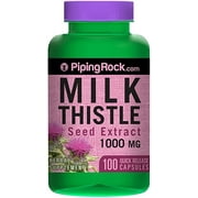 UPC 840994108968 product image for Piping Rock Milk Thistle Seed Extract 1000 mg 100 Quick Release Capsules Herbal  | upcitemdb.com