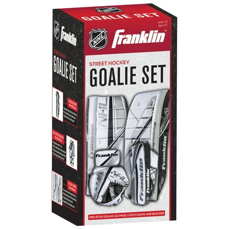 Franklin Sports NHL Kids Street Hockey Goalie Pads Set - Kids Hockey Training Equipment