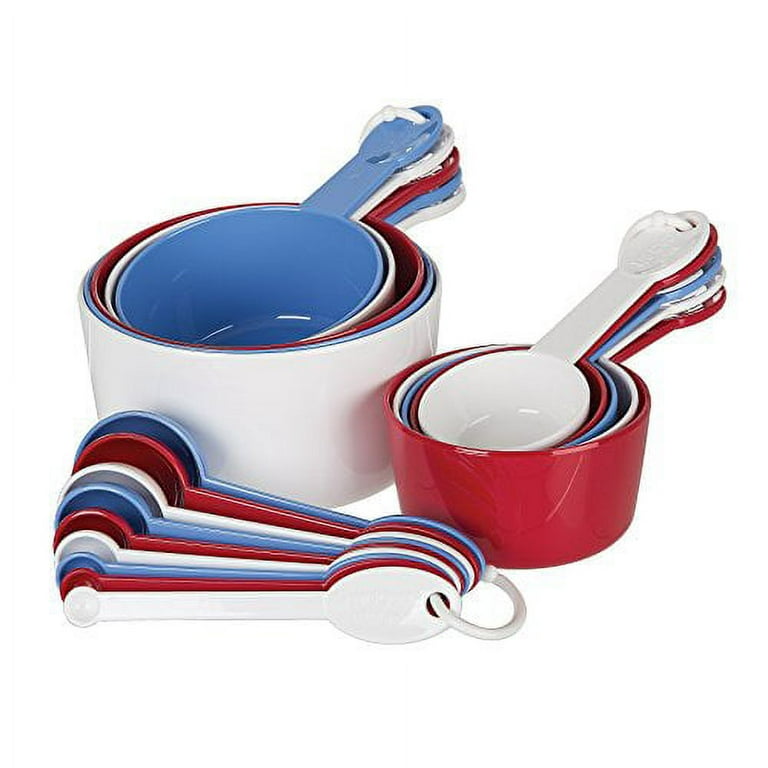 measuring cups & spoons set, red WAIT - Whisk