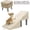 Khaki, variant on 17.13" H Dog Stairs for Small Dogs, 2-in-1 Pet Steps & Ottoman - Foldable Dog Stairs for Couch, Non-Slip Wooden Pet Stairs for Puppy Senior Injured Dogs
